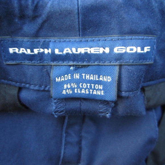 Ralph Lauren Golf Shorts Womens  Chino Navy Blue‎ Pockets Cotton Logo - Picture 6 of 16